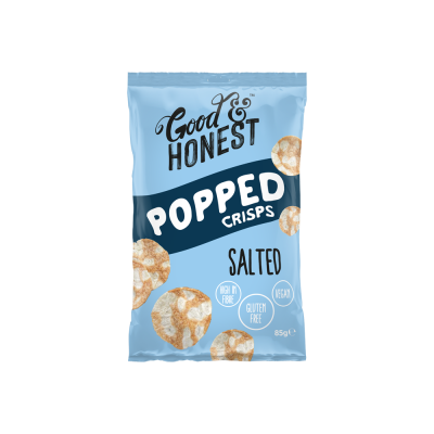 Good & Honest Popped Crisps Salted 85g
