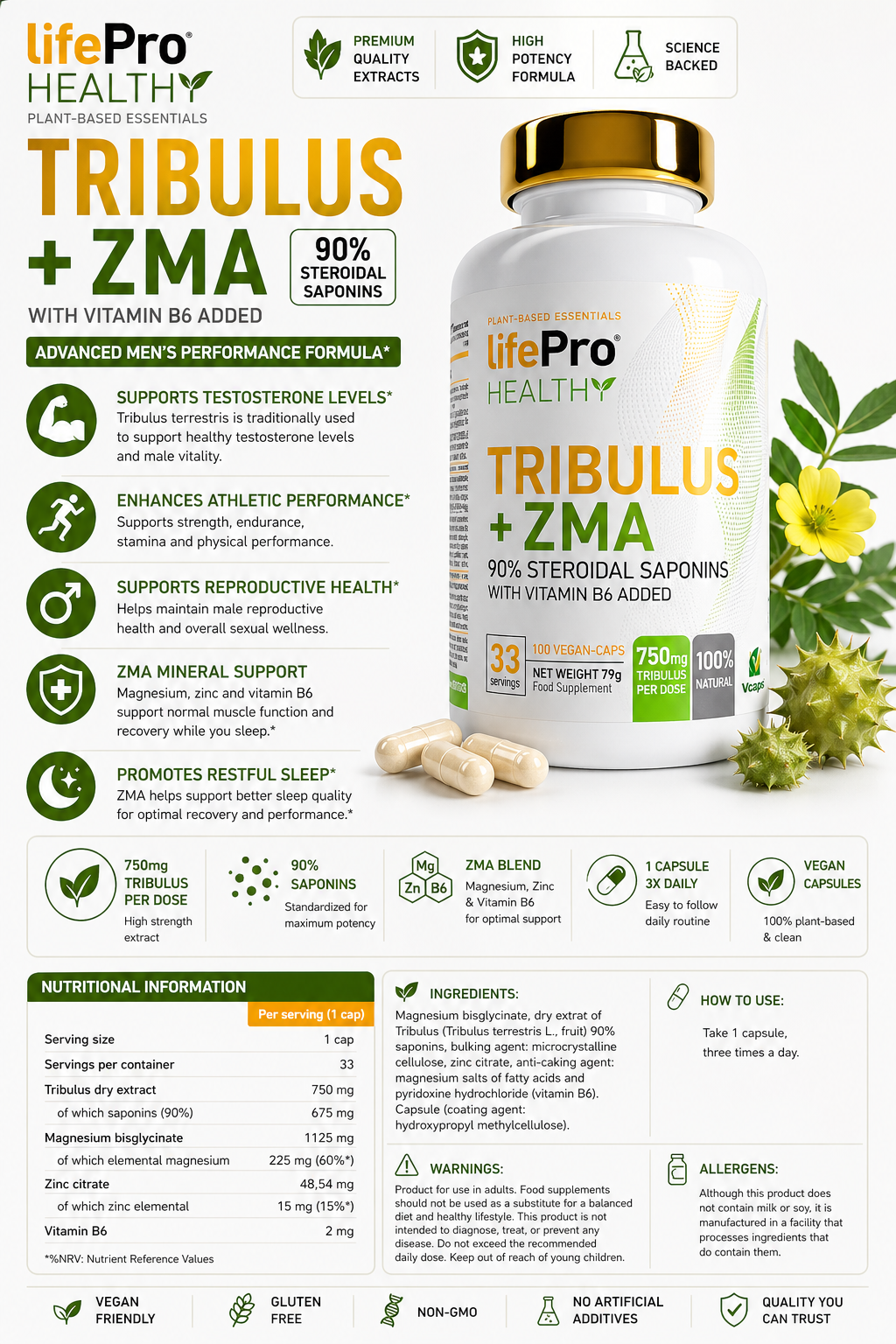 Life Pro Tribilus + ZMA - Image 2