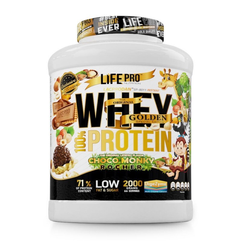 Life Pro Whey Gourmet Choco Monky Edition 2kg + FREE OFFER