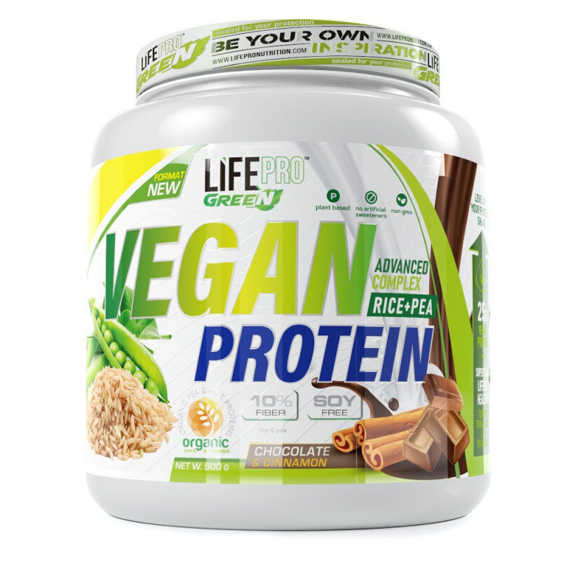 Life Pro Vegan Protein Choc & Cinnamon 900g Organic Protein