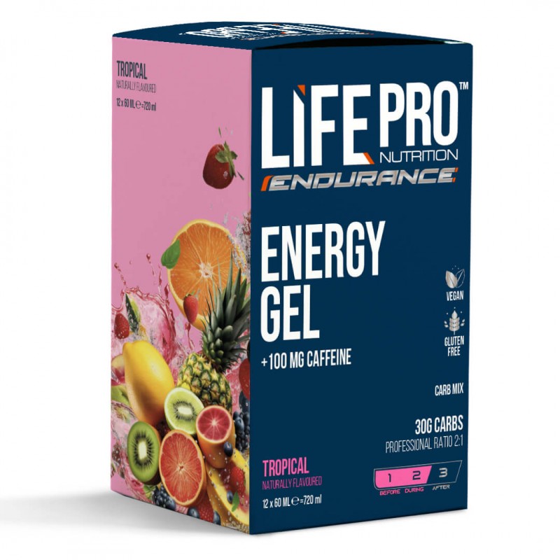 Life Pro Endurance Caffeine Tropical Energy Gel - Image 2
